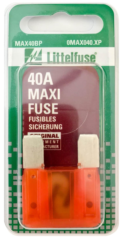 Littelfuse Maxi Blade Fuse, Orange 40 amp, 1 per pkg. (MAX40BP)